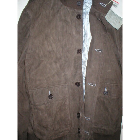 New NWT $1900 Mens M L US 40 Designer 50 Italy Gimo's Suede Leather Jacket Brown - Picture 7 of 11